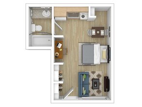 THE ASTER Building A-208 floor plan